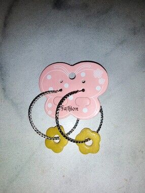 ​Handcrafted Polymer Clay Hoop Earrings